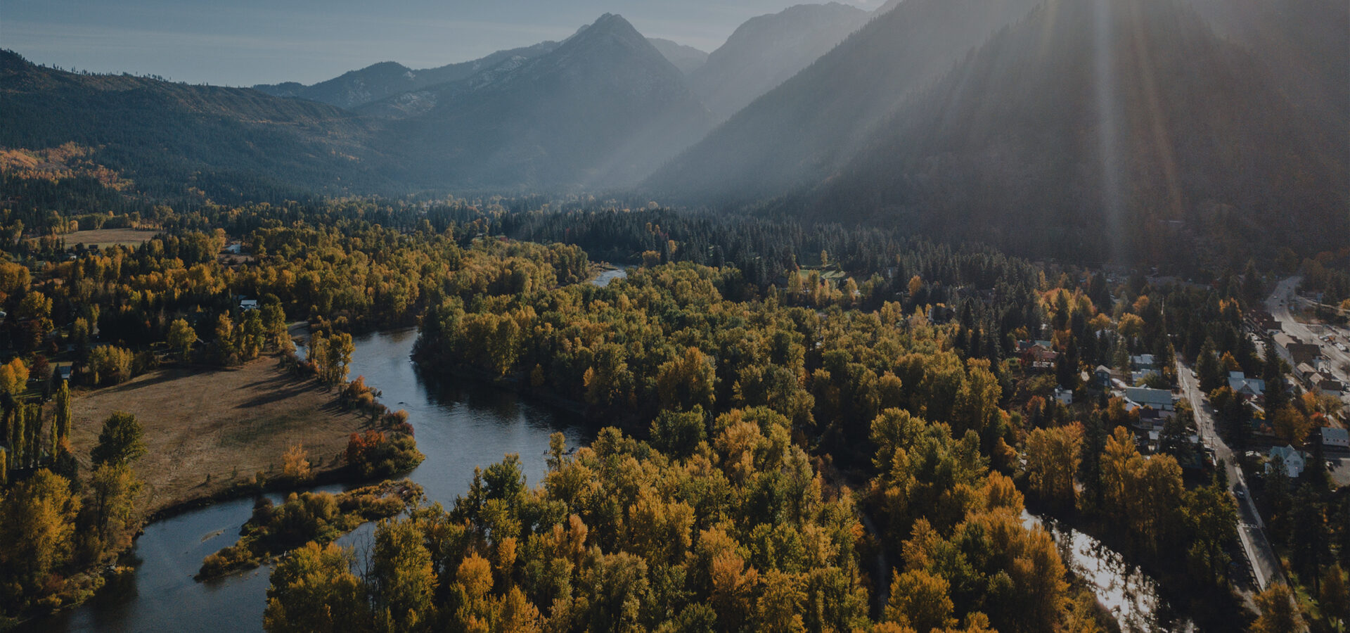 Arial view of Leavenworth Washingnton