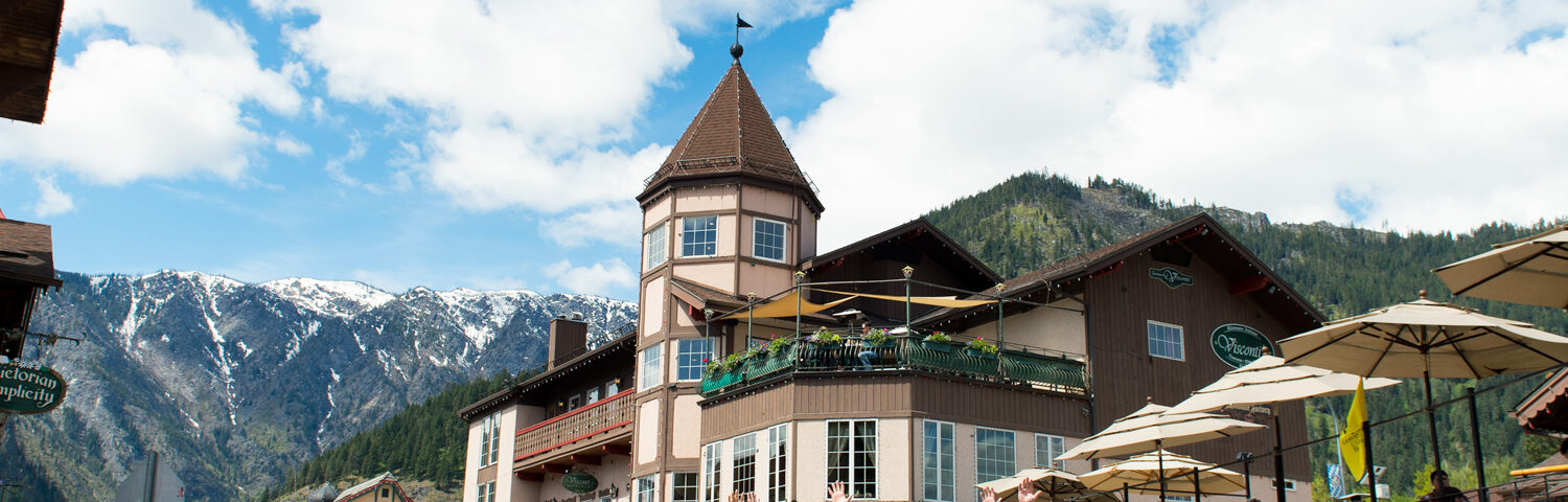 Mountain view from downtown Leavenworth